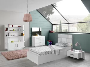 wall beyaz genç odası takımı – detay görünüm