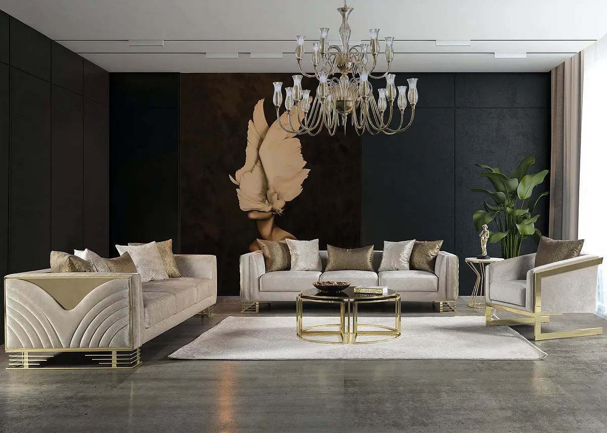 Bella Gold Koltuk Takımı bella gold koltuk takımı – genel görünüm