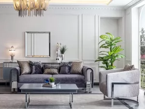 solo gümüş koltuk takımı – detay görünüm