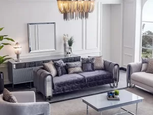 solo gümüş koltuk takımı – detay görünüm