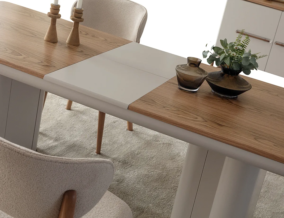 Lotus Yemek Odası Takımı lotus yemek odası takımı – detay görünüm